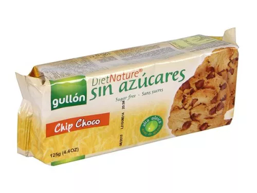 Gullón keksz chip choco csokidarabos édesítőszerrel 125 g - Bio és natúr élelmiszerek