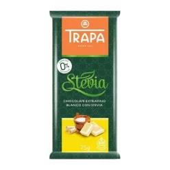 Trapa Steviás Fehércsokoládé Cm.Gm. 75 g - Bio és natúr élelmiszerek