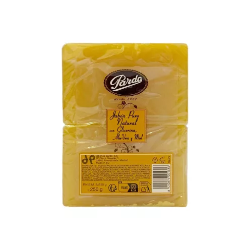 Pardo tiszta glicerin szappan aloe verával és mézzel 2x125g 250 g
