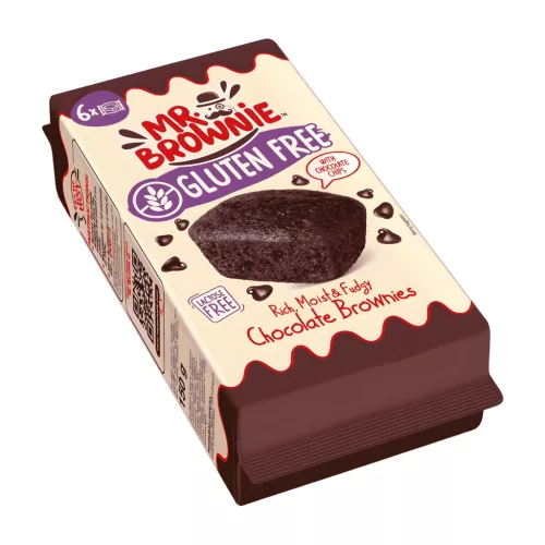 Mr. brownie gluténmentes csokoládé darabos brownie 150 g – Édes keksz, nápolyi
