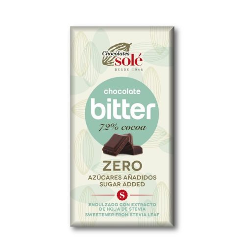 Sole bio zero étcsokoládé 72% keto 100 g