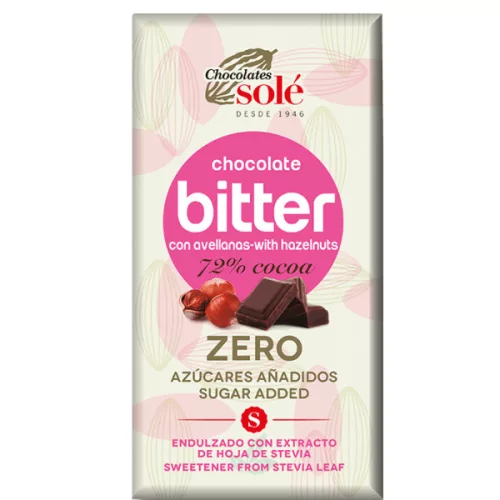 Sole bio étcsokoládé 72% keto mogyoró 100 g