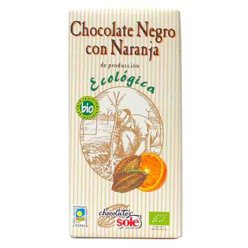 Sole bio étcsokoládé 56% naranccsal 100 g