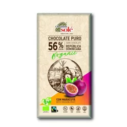 Sole bio étcsokoládé 56% maracujával 100 g