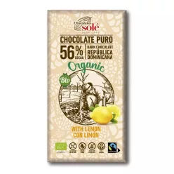 Sole bio étcsokoládé 56% citrommal 100 g