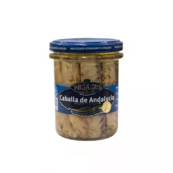 Makréla filé oliva olajban üvegben 195 g - Bio és natúr élelmiszerek