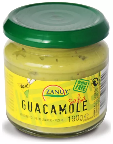 Zanuy guacamole avokádószósz gluténmentes 190 g - Bio és natúr élelmiszerek