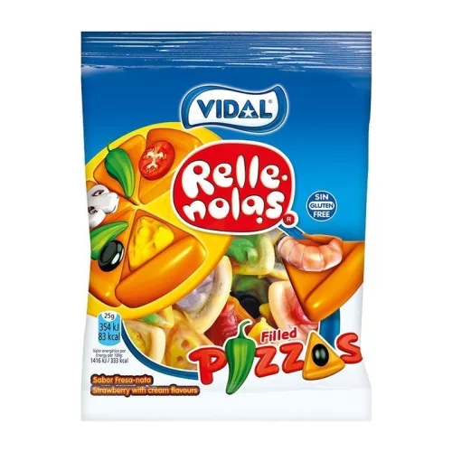 Vidal gumicukor töltött pizza 90 g