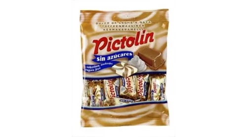 Pictolin cukorka toffee karamell ízű cukor hozzáadása nélkül tejszínes 65 g - Bio és natúr élelmiszerek