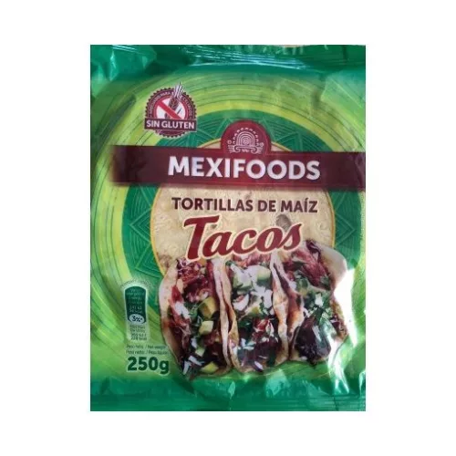 Mexifoods kukorica tortilla 16 cm 250 g - Bio és natúr élelmiszerek