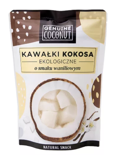 Genuine Coconut Bio Kókusz Darabok Vaníliás 100g