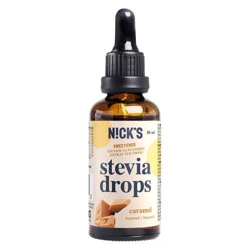 Nicks karamellás stevia csepp 50 ml - Bio és natúr élelmiszerek