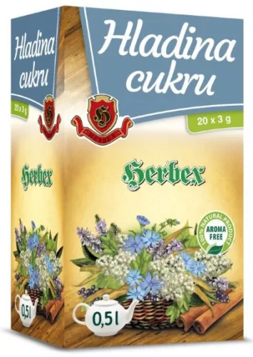 Herbex vércukor szint tea 20x3g 60 g - Bio és natúr étrendkiegészítők