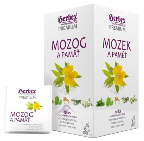 Herbex ész és emlékezet tea 20x1,5g 30 g - Bio és natúr étrendkiegészítők
