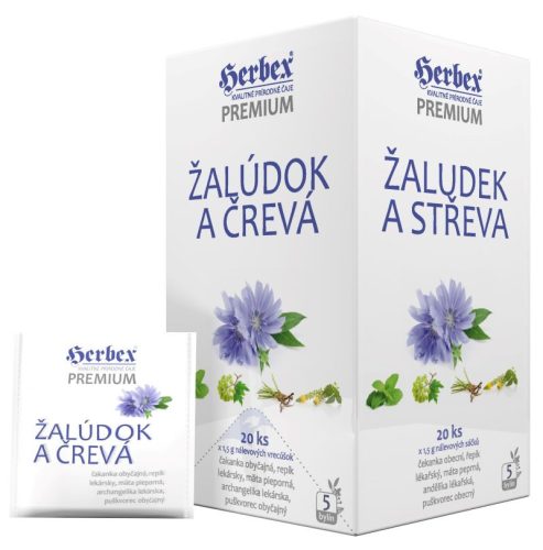 Herbex gyomor és belek tea 20x1,5g 30 g - Bio és natúr étrendkiegészítők
