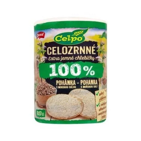 Celpo teljes kiőrlésű puffasztott hajdina szelet 80 g - Bio és natúr élelmiszerek