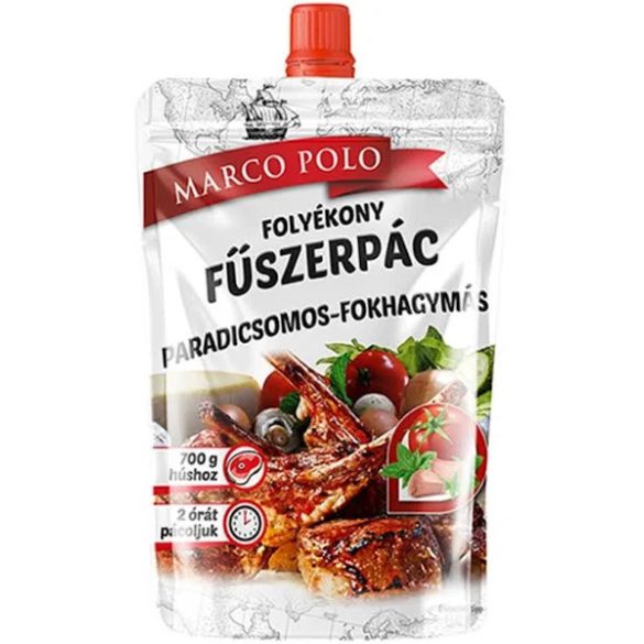 Thymos marco polo folyékony fűszerpác paradicsomos-fokhagymás visszazárható 90 g