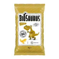 BioSaurus Bio Kukorica Snack - sajt 50 g  Új termék - Bio és natúr élelmiszerek
