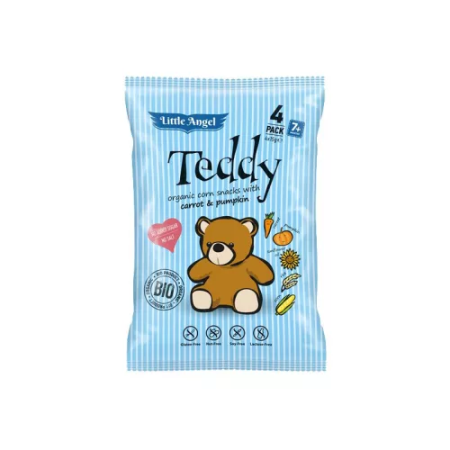 Teddy bio kukoricás snack 4x15 g 60 g - Bio és natúr élelmiszerek
