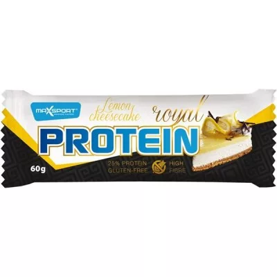 Max Sport royal protein szelet citrom-sajttorta gluténmentes 60 g - Bio és natúr élelmiszerek