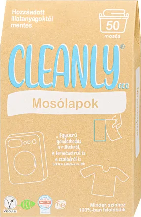 Cleanly eco mosólapok illatmentes 50 db – Mosószer