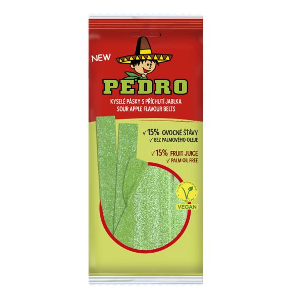 Pedro apple belts savanyú gumicukor vegán 80 g