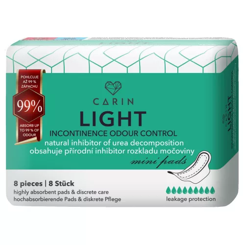 Carin light incontinence odour cintrol egészségügyi betét 8 db