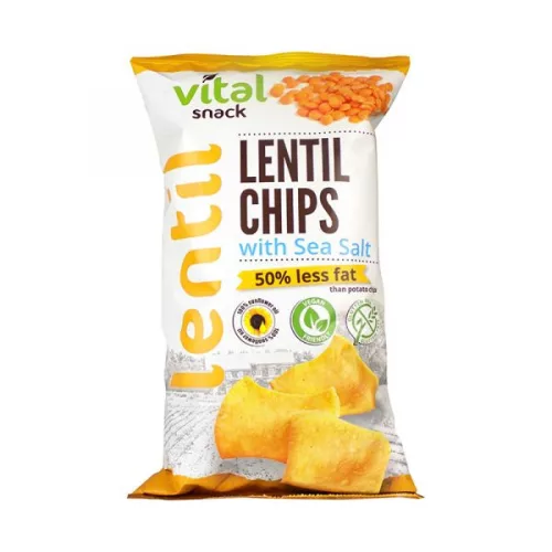 Vital lencse chips tengeri sóval 65 g - Bio és natúr élelmiszerek