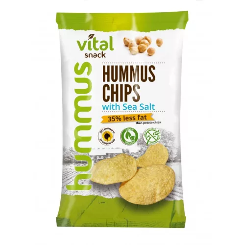Vital humusz chipsz tengeri sóval 65 g - Bio és natúr élelmiszerek