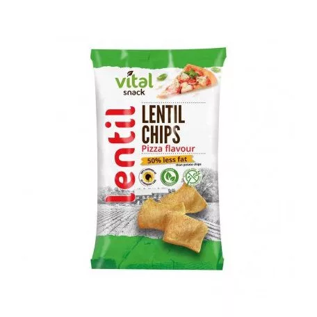 Vital lencse chips pizza 65 g - Bio és natúr élelmiszerek