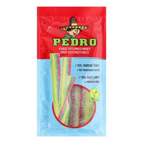 Pedro tutti frutti belt gumicukor vegán 80 g - Bio és natúr élelmiszerek