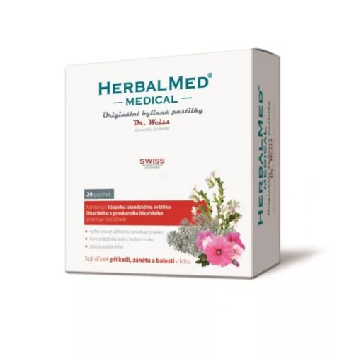 Herbalmed medical gyógynövény pasztilla 20 db - Bio és natúr étrendkiegészítők
