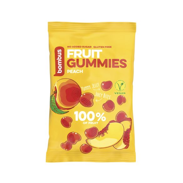 Bombus Őszibarackos gumicukorka 35g