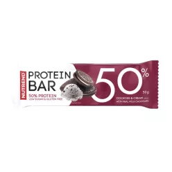 Nutrend protein szelet 50% cookies and cream 50 g - 