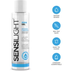 Sensilight Aquagel - vízbázisú síkosító gél (150ml) - Bio és natúr intim termékek
