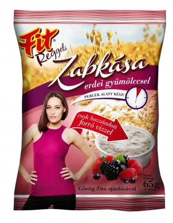 Fit reggeli zabkása erdei gyümölccsel 65 g - Bio és natúr élelmiszerek