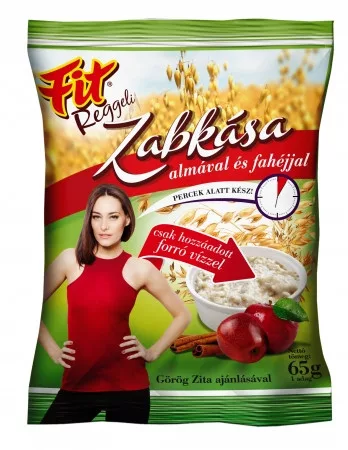 Fit reggeli zabkása almával és fahéjjal 65 g - Bio és natúr élelmiszerek