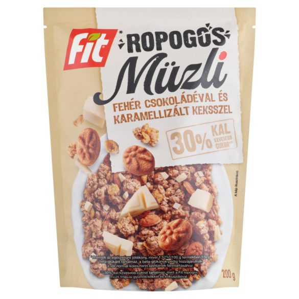 FIT ROPOGÓS MÜZLI FEHÉR CSOKI-KEKSZ 200G