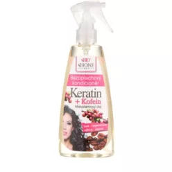 Bione cosmetics keratin+koffein+makadámiamagolaj öblítés nélküli kondícionáló spray 260 ml - Bio és natúr kozmetikumok