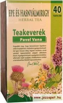 Pavel Vana gyógytea epe-és hasnyálmirigy 40x1,6g 64 g - Bio és natúr élelmiszerek
