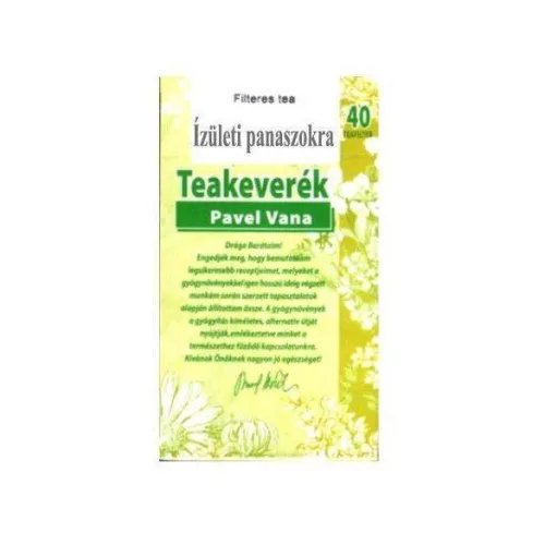 Pavel Vana gyógytea izületi panaszokra 40x1,6g 64 g - Bio és natúr élelmiszerek