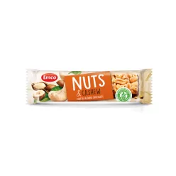 Emco gluténmentes földimogyoró szelet kesudióval 35 g – Müzli- és gyümölcsszelet