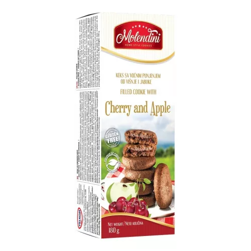 Molendini cseresznyével és almával töltött sütemény 180 g - 