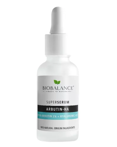 Biobalance szuperszérum arcra arbutinnal és 4d hialuronsavval 30 ml - 