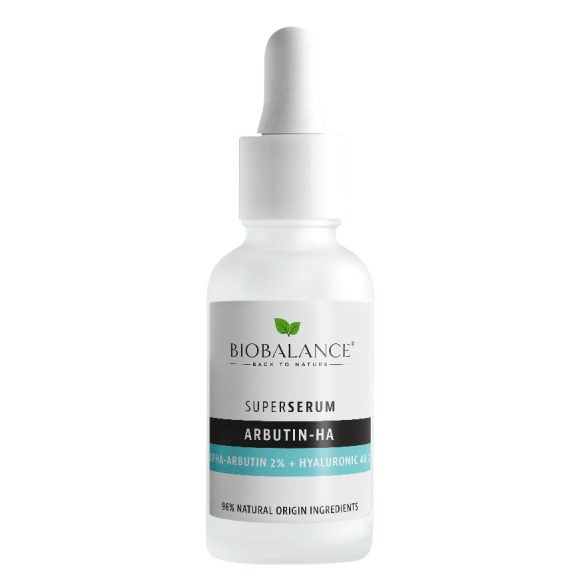 Biobalance szuperszérum arcra arbutinnal és 4d hialuronsavval 30 ml