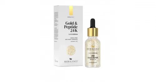 Biobalance szuperszérum arcra 24 karátos arannyal és peptidekkel 30 ml - 