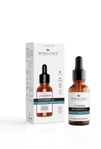 Biobalance niacinamid szuperszérum arcra édesgyökérrel és cink pca-val 30 ml - 