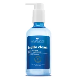   Biobalance hello clean nyugtató tejes arclemosó gél cica kivonattal száraz, normál és érzékeny bőrre 250 ml