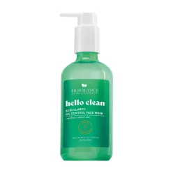   Biobalance hello clean faggyútermelést szabályozó arclemosó gél szalicilsavval kombinált és zsíros bőrre 250 ml