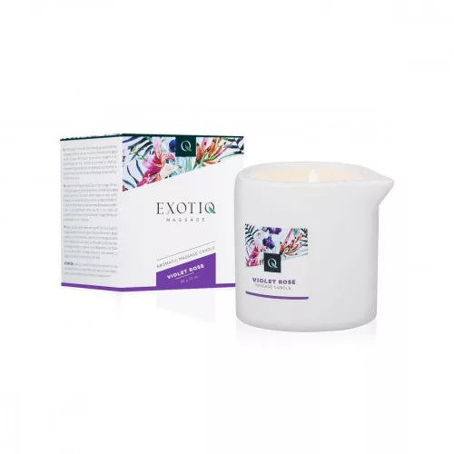 Exotiq Violet Rose - masszázsgyertya (60 g) - Bio és natúr intim termékek